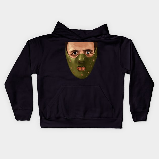 Hannibal Lecter - Silence of the Lambs Kids Hoodie by TWOintoA